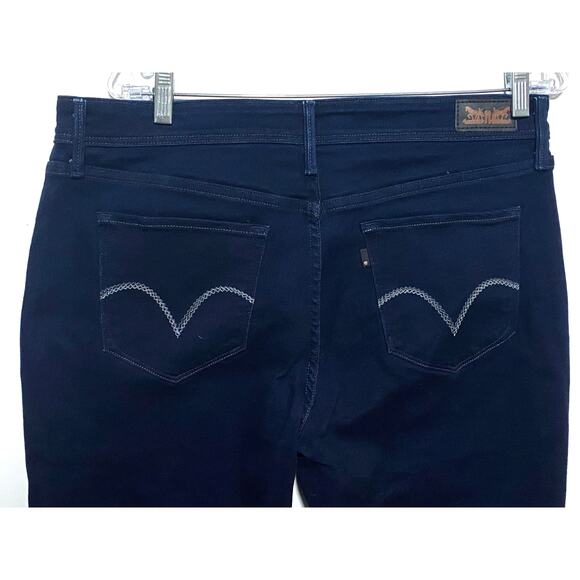 Levis 512 Perfectly Shaping Bootcut Blue Jeans Women 18W Stretch Western Classic - Picture 3 of 10
